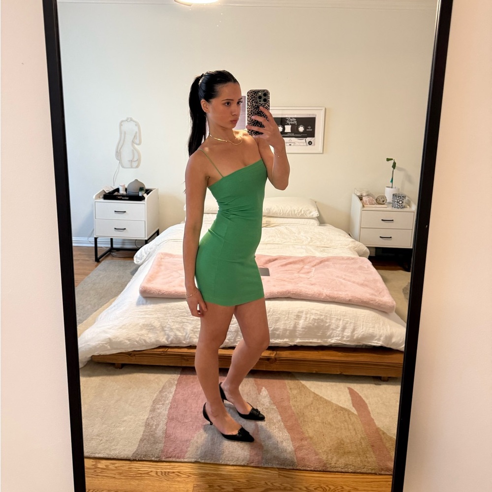 Zara mini dress in green